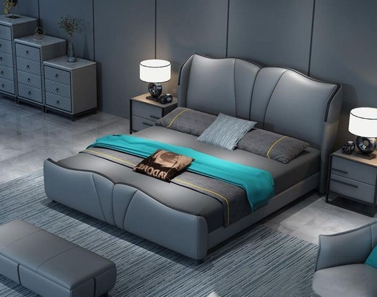 Premium Wooden Double Bed with Storage