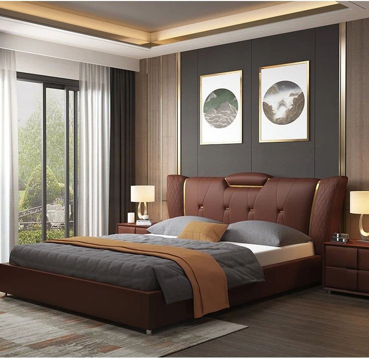 Premium Wooden Double Bed with Storage