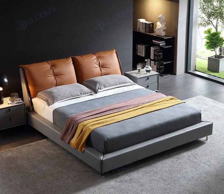 Premium Wooden Double Bed with Storage