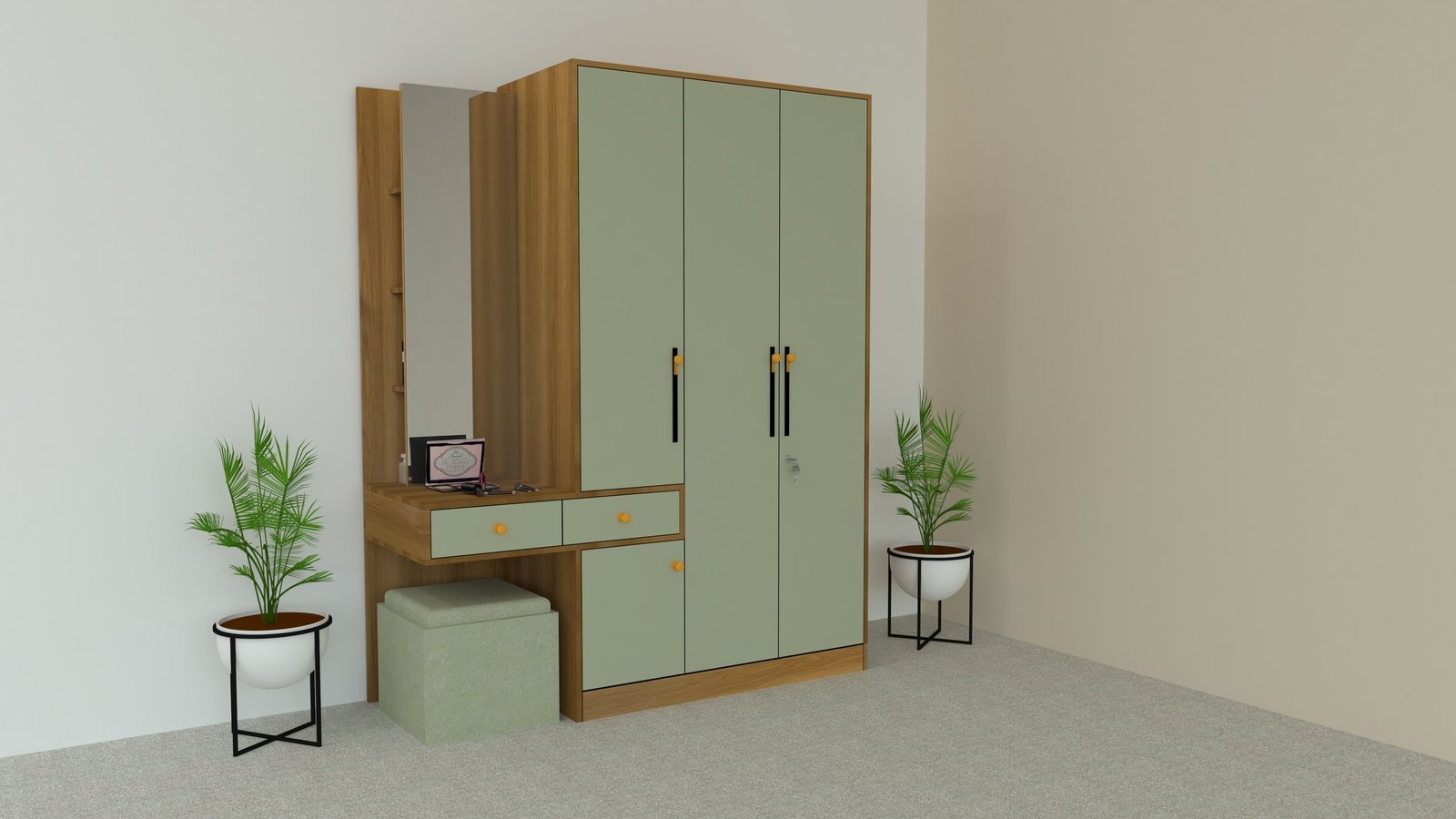 WARDROBE WITH DRESSING